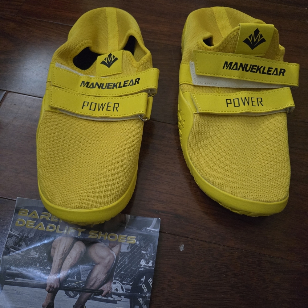 Manueklear Yellow Weightlifting Shoes Mens Size 10US 44EU